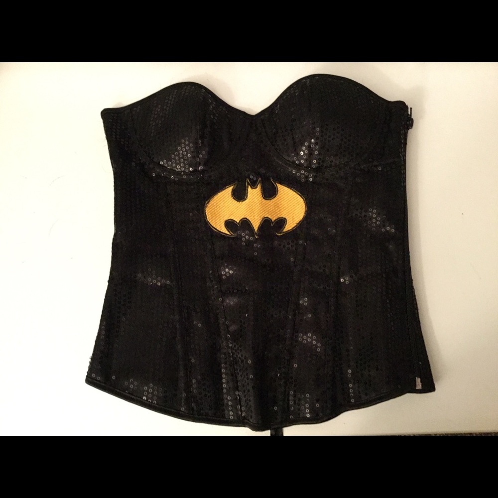Bat woman Sexy Sequin Bustier
